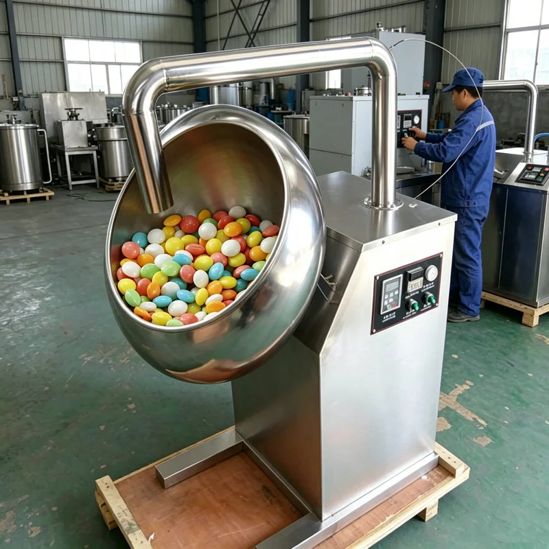 Chocolate Almonds Nuts Sugar Coating Machine Fully Automatic Candy Peanut Coating Machine With Cheap Price