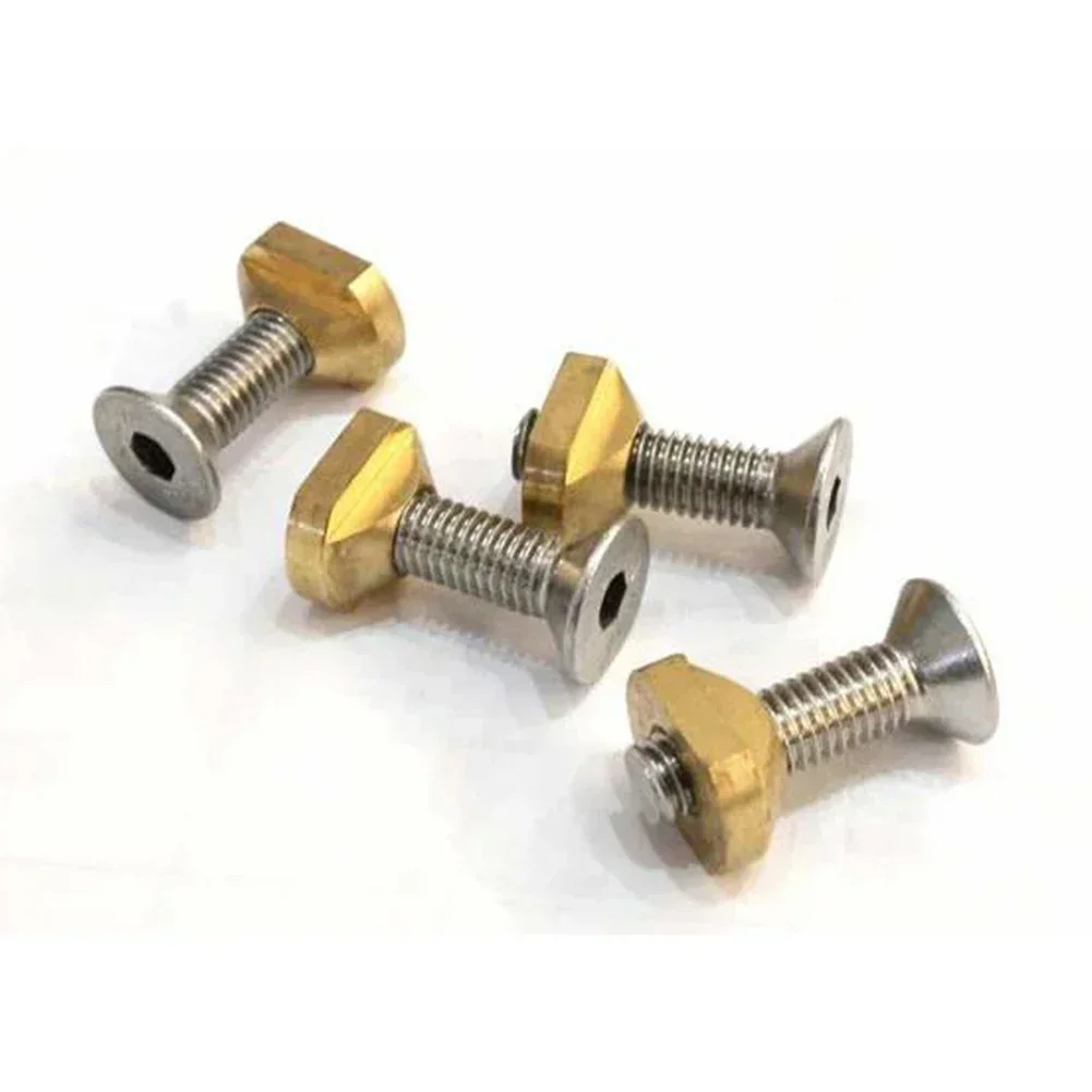 4pcs Surfboard Fender Brass Stainless Steel T-Nut Gasket M8 M6 Screw Installation Gasket Nut For Spring Lift Supports