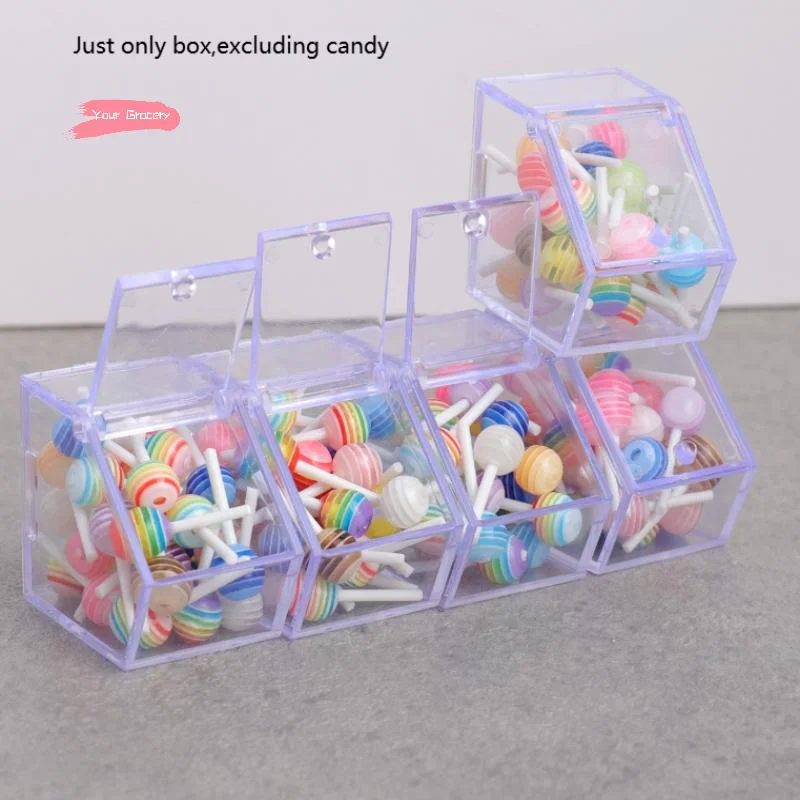 5 قطعة دمية شفافة صغيرة تخزين رف شاشة سوبر ماركت المشهد لعبة مجسمة دمى اكسسوارات المنزل لتزيين المشهد