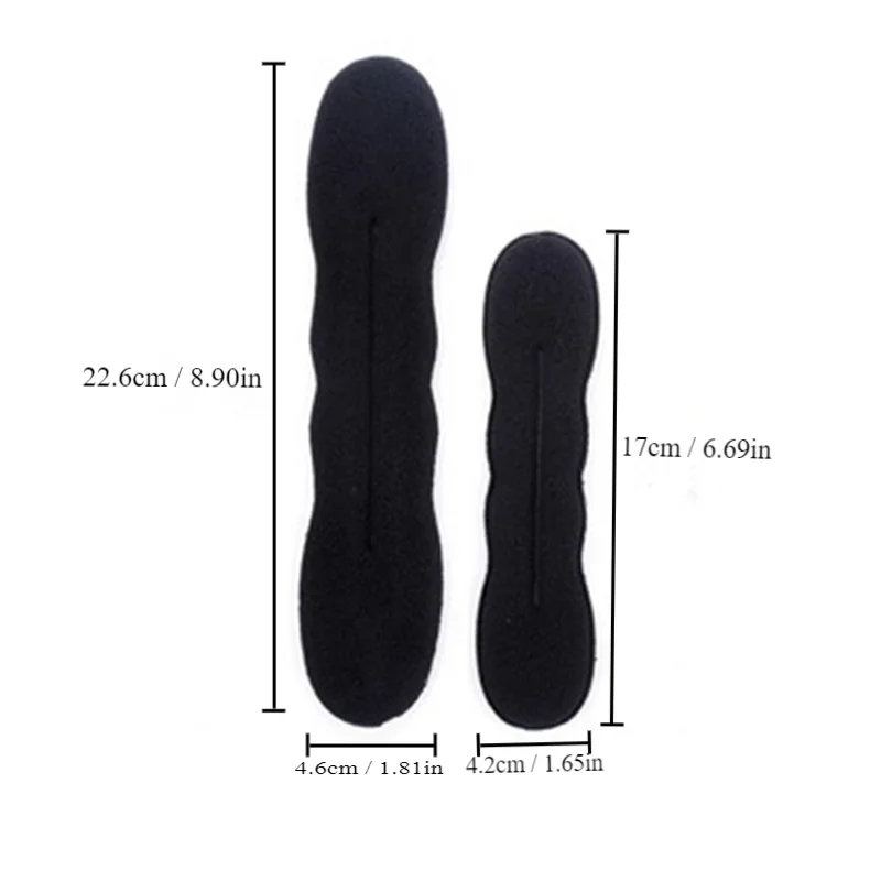 2 pcs Retro Magic Sponge Bun Maker - Easy Foam Donut Curling Tool for Fashion Buns