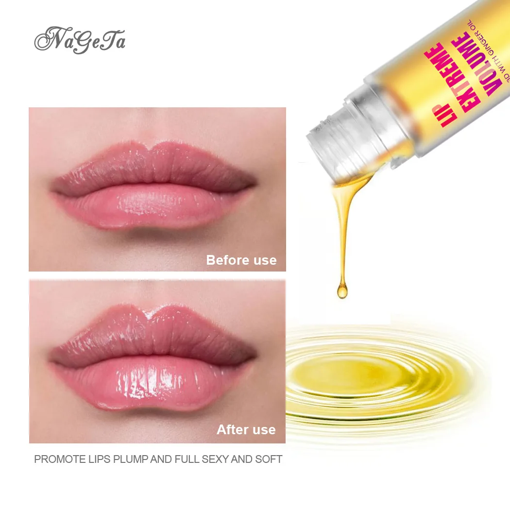 Lip Plumper Oil Serum Instant Long Lasting Volumising Essence Oil Repair Lip Fine Lines Increases Elasticity Sexy Lip Balm New