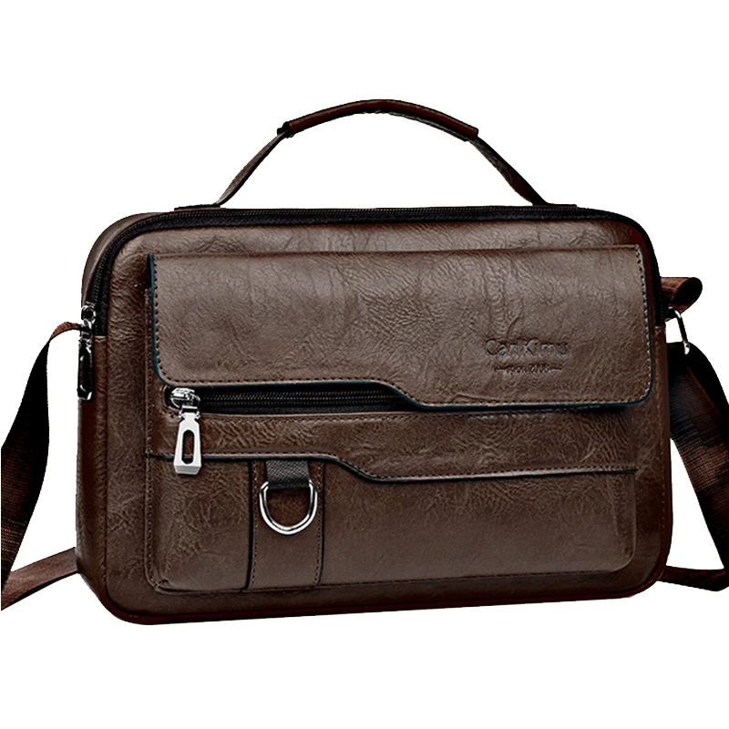 حقيبة كروس وكتف للرجال والنساء للأعمال، بسيطة وغير رسمية، بتصميم بسيط. مصنوعة من مادة البولي يوريثان. #4