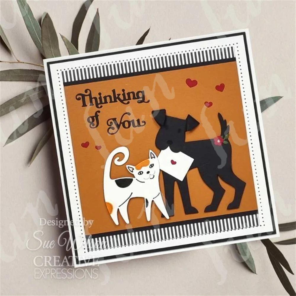 عيد ميلاد التمنيات الحرفية قطع معدنية يموت ، سكرابوكينغ المشاعر الحيوانات الأليفة الزملاء ، مجموعة طوابع واضحة ، تنقش ورقة بطاقة ، DIY بها بنفسك الديكور #3