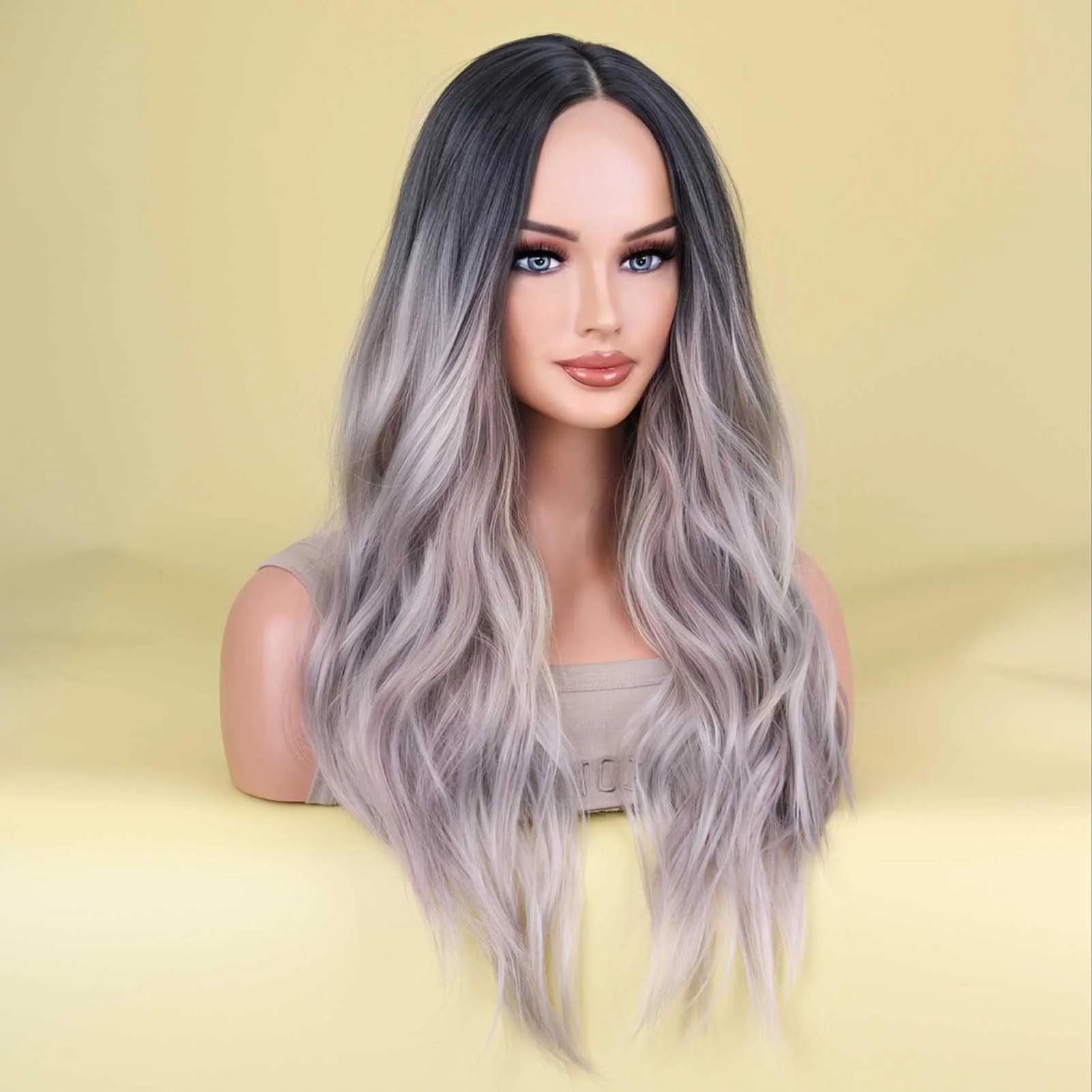 Women's Wavy Hair Cosplay Wigs Heat Resistant Fiber Synthetic Wigs for Photography Stage Movie Hair Dropshipping from US