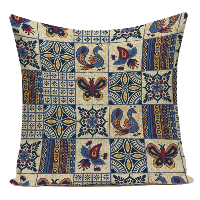 Animals Flamingo Peacock Throw Pillows Cases for Sofa Home Car Cushion Cover Pillow Covers Decor Cartoon Pillowcase