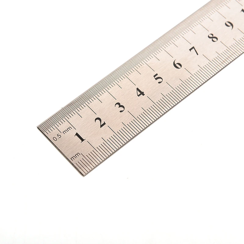 Metal Ruler Stainless steel Metric Rule Precision Double Sided Measuring Tool 20cm