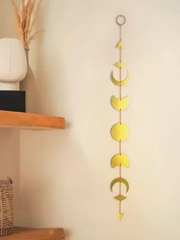 Väggdekoration med månfas i ramadan - Eid-guldfärgad akrylkonst i himmelsk stil, för heminredning i islamisk festival, inspirerad av astrologi och astronomi 10 best sales Parnis månfas - №6