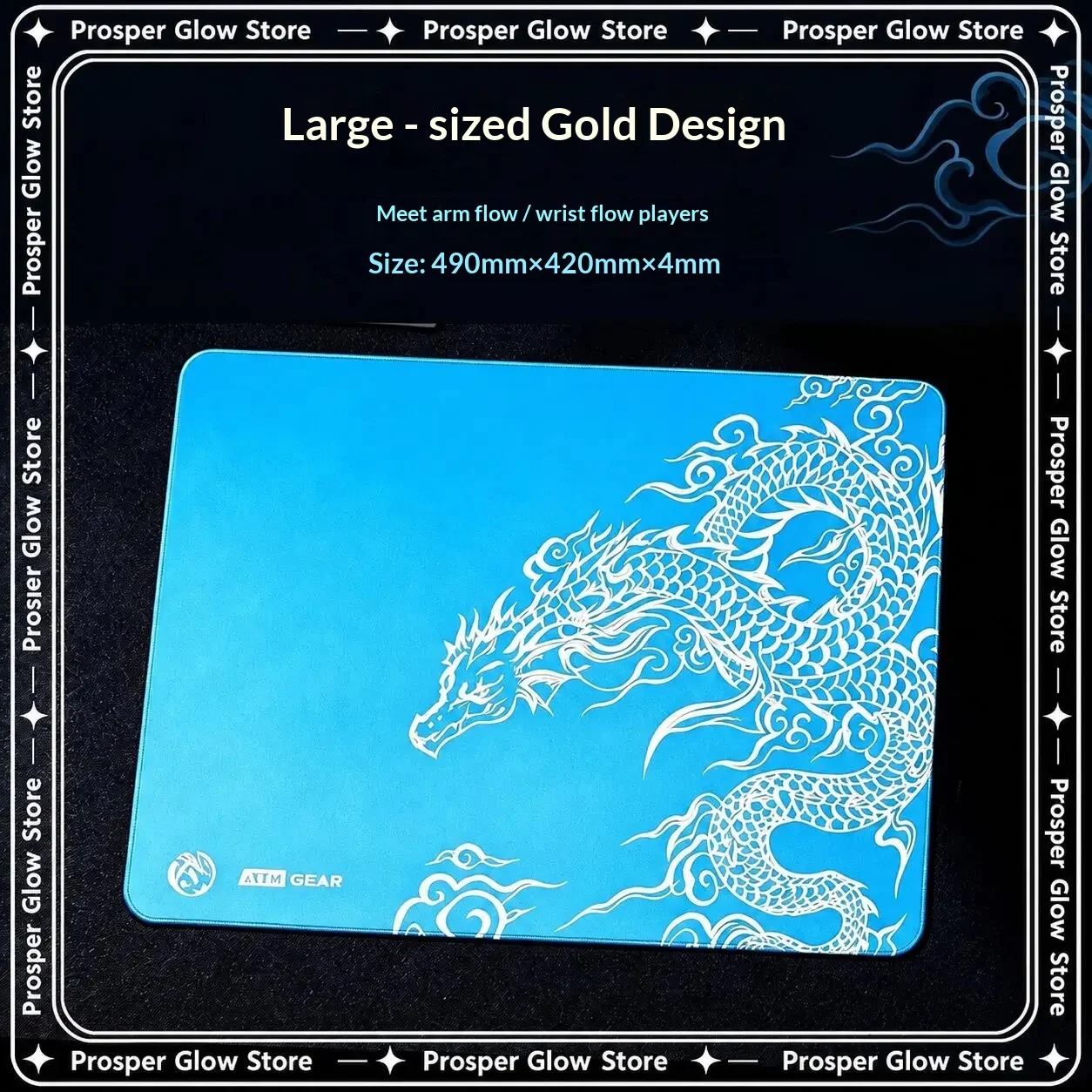 Genuine ATK Mousepad Gear Leviatan Co Branded Large Gaming Mouse Pad Non Slip Fps Sports Mouse Mat For CSGO Valorant Pro Gamer