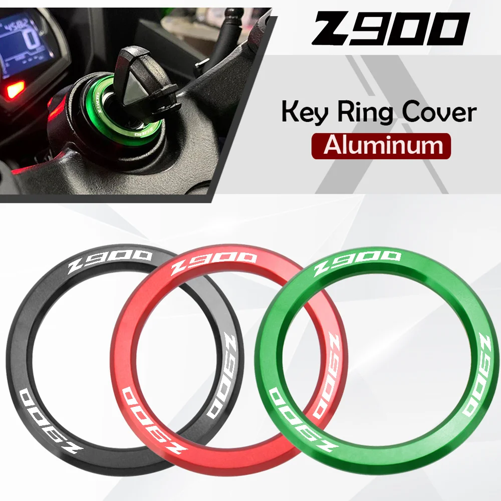 Z900 2022 2023 2024 Motorcycle Ignition Cover Key Switch Ring Aluminum Accessories for Kawasaki Z900 2017 2018 2019 2020 2021