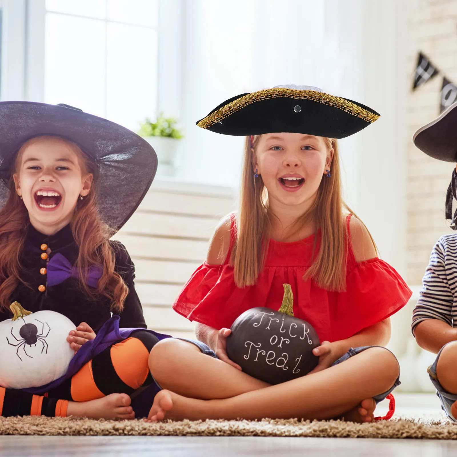 

1pcs Hat Unique Plume Design Comfortable Fit For Halloween Party Cosplay Masquerade Festival Wear Costume Accessories Halloween