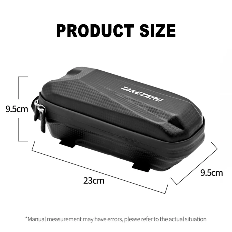 حقيبة دراجة ذات هيكل صلب من مادة EVA سعة 1 لتر لدراجات الجبال والطرق - حقيبة شعاع أمامية، حقيبة أنبوبية علوية مقاومة للماء، معدات ركوب الدراجات #6