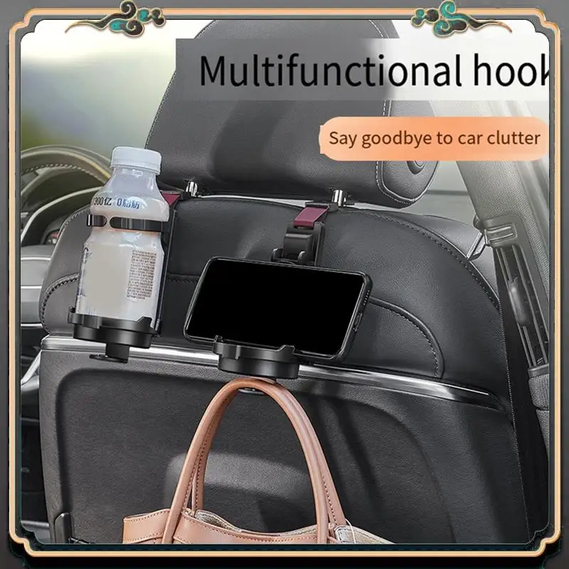 

M45K-Car Seat Red Rear Hook Car Multifunctional Hook For Car Storage And Organization 2PCS