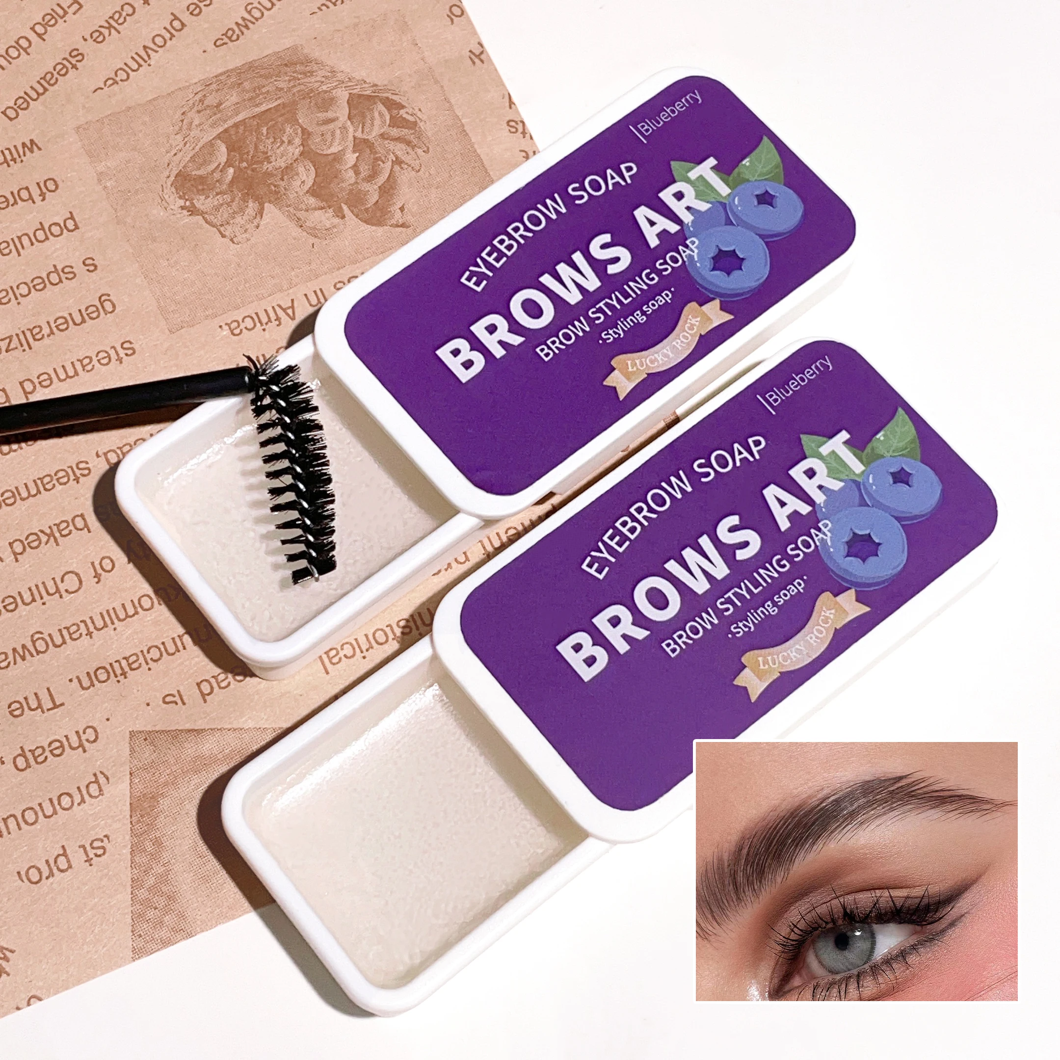 Gel per lo Styling delle sopracciglia a lunga durata con impostazione 3D Feathery Wild Brow-impermeabile e facile da applicare