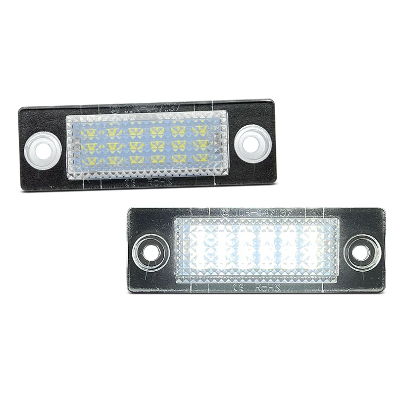 2 pièces de feux de plaque d'immatriculation LED pour VW Caddy III Golf MK5 Plus Jetta III Passat 3B/3C Touran Transporter T5 Remplace OEM 3B5998026A