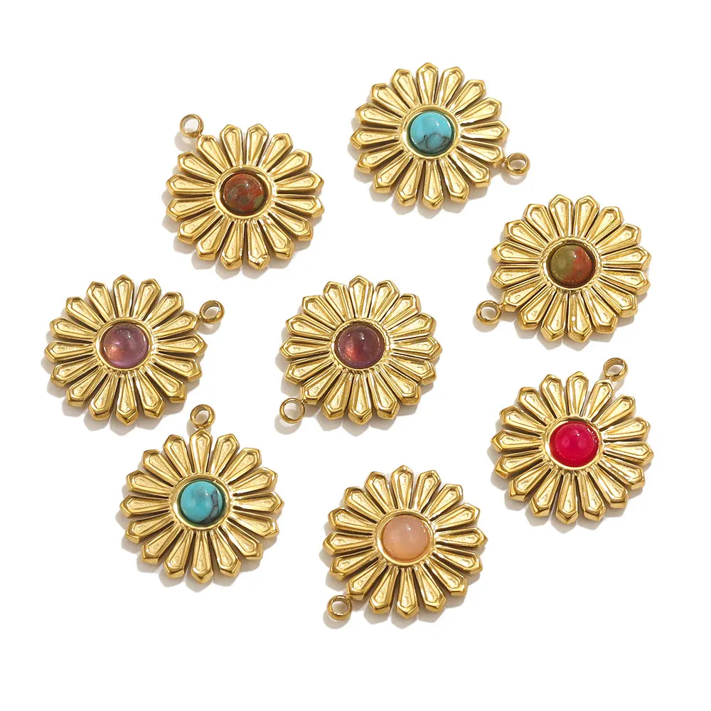 

5 шт., подвеска из нержавеющей стали в виде Маргаритки