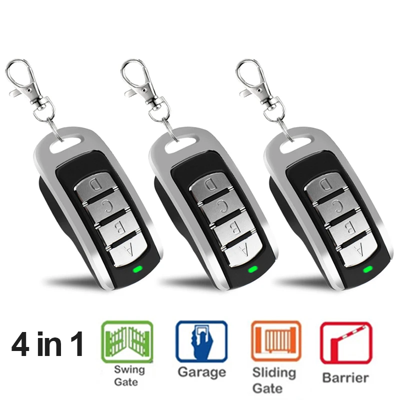 3PCS Garage Door Opener / Gate Remote Control Duplicator 280MHz-868MHz Multi-Frequency Code Grabber Clone Handheld Transmitter