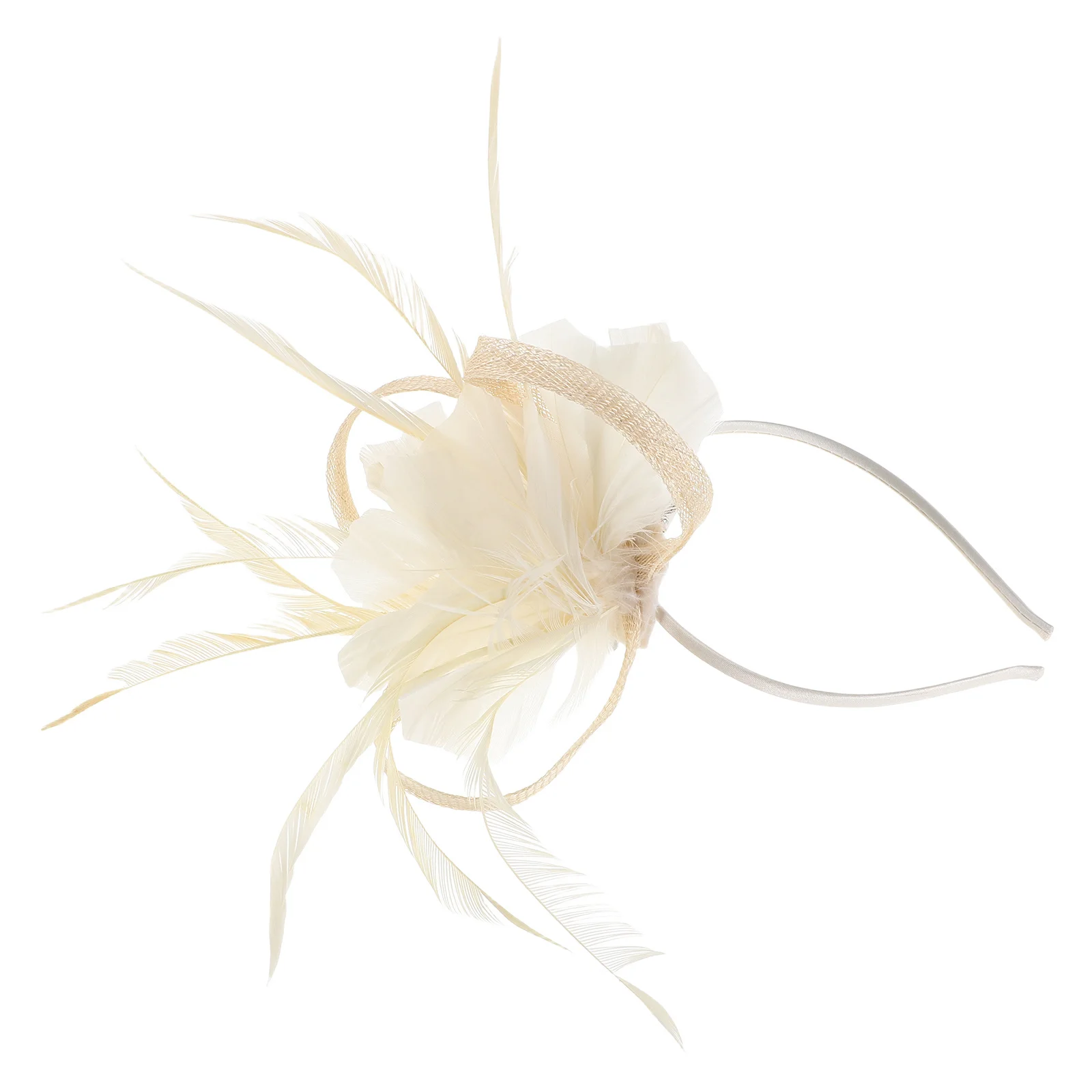 

Bridal New Hair Accessory Handmade Floral Plume Clip for Wedding Banquet Stage Elegant Bride Headpiece Hair Fascinator