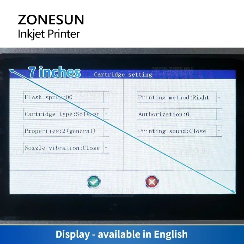 ZONESUN ZS-TIP127 Tabletop Inkjet Date Coding Machine Portable Digital 12.7mm QR Barcode Batch Expiry Serial Number Logo Printer