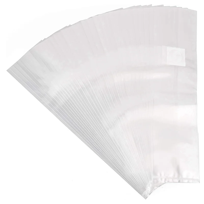 ABHI-100 Bolsas para Cultivo de Hongos, Bolsas para Micelio de Hongos, Bolsas Gruesas de 6 Mil, 6 Pulgadas x 20 Pulgadas, Filtro