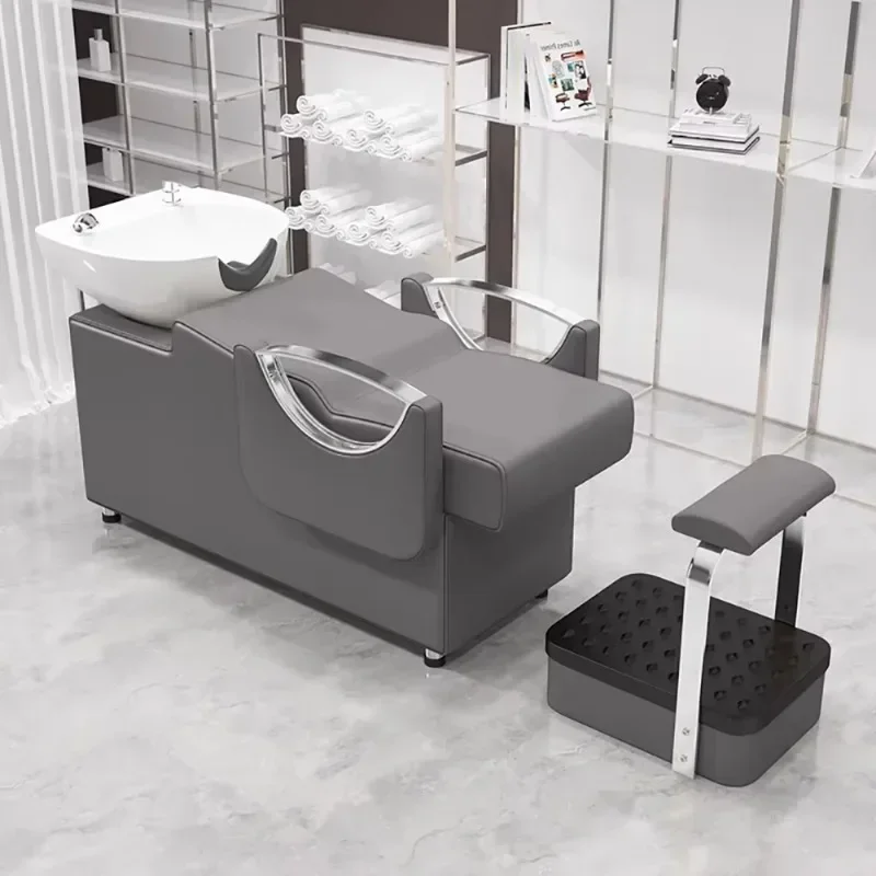 

Unique Fashion Shampoo Bed Nordic Simple Aesthetic Luxury Shampoo Recliner Modern Delicacy Cadeira De Barbearia Salon Furniture