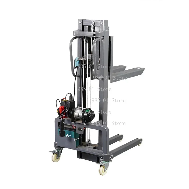 Portable detachable small lift stacker, 1.2m/1.6m height, 300kg load capacity, new condition for stage sound equipment