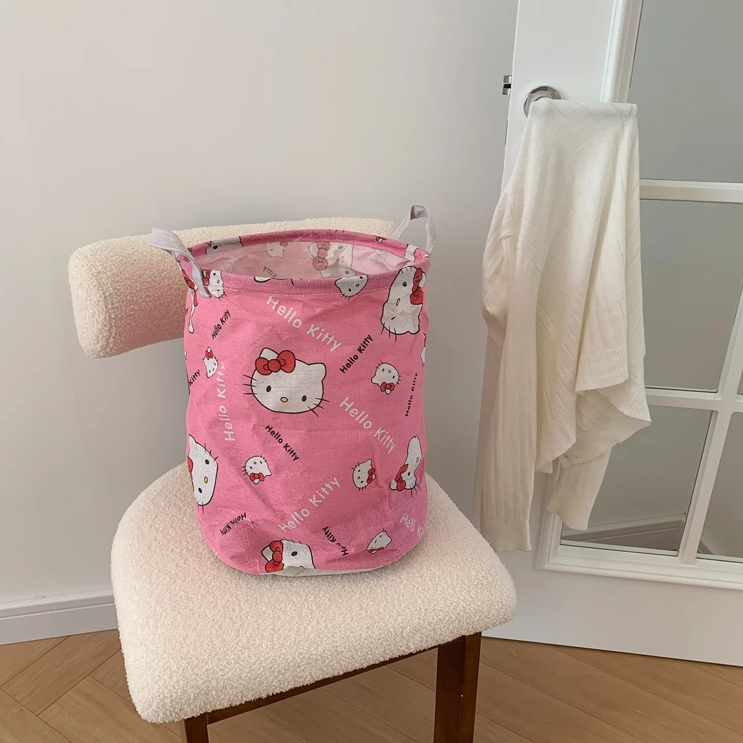 HelloKitty Cartoon Peripheral Home Storage Basket, Miscellaneous Storage, Essential for Home Use view 4