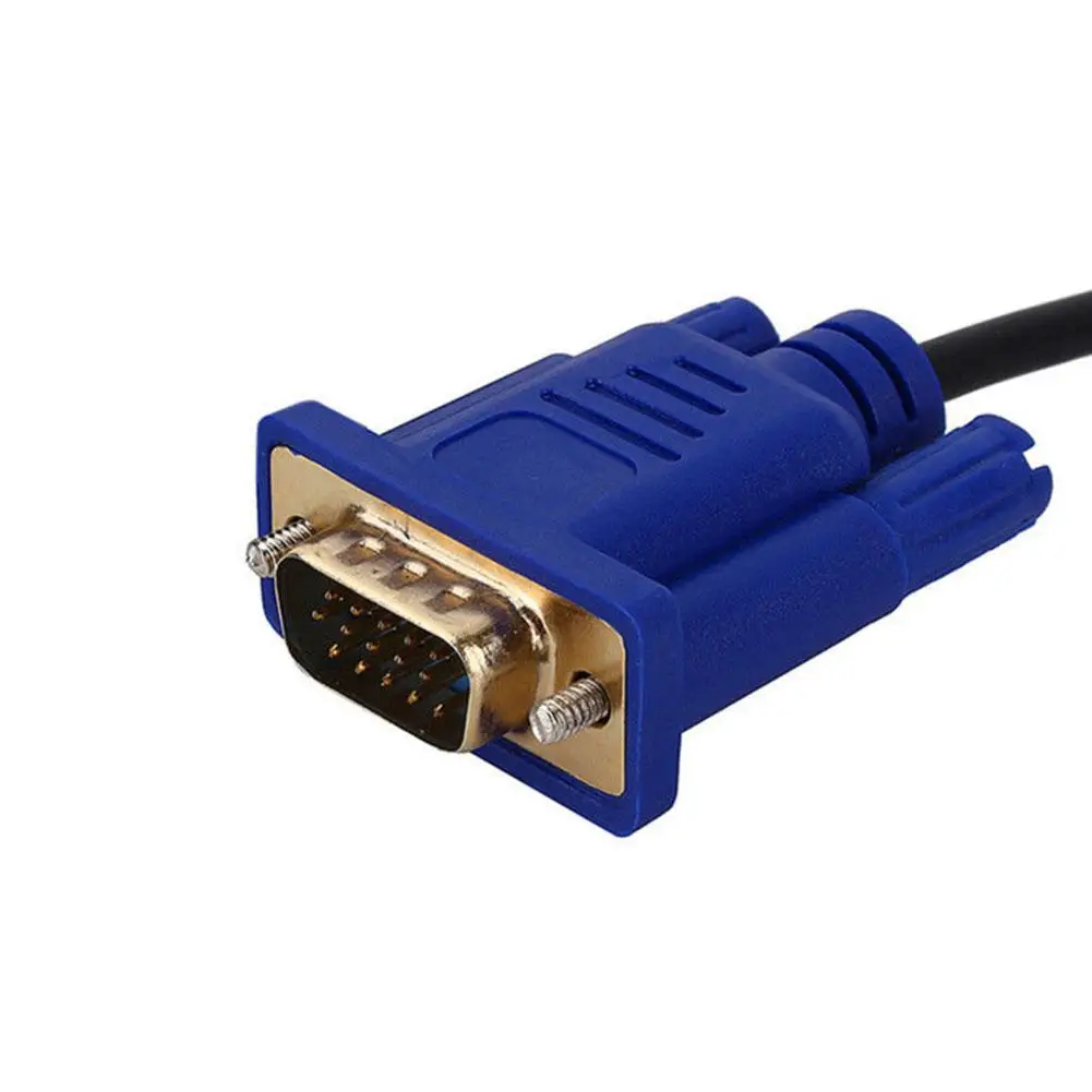 1.8 M HDMI-compatible Cable To VGA 1080P HD with Audio Adapter Cable HDMI-compatible TO VGA Cable