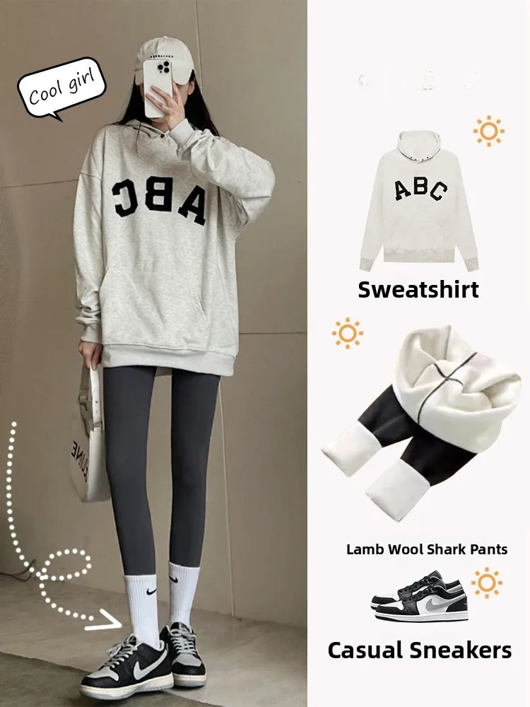 

Зимние утепленные леггинсы с высокой талией для йоги, женские брюки из ткани аркскин, теплые фитнес-леггинсы, повседневные, из смеси полиэстера и спандекса