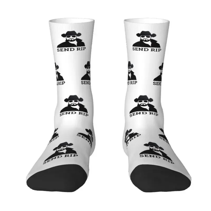 Yellowstone Send Rip Men's Crew Socks Unisex Cool 3D Printed Dress Socks