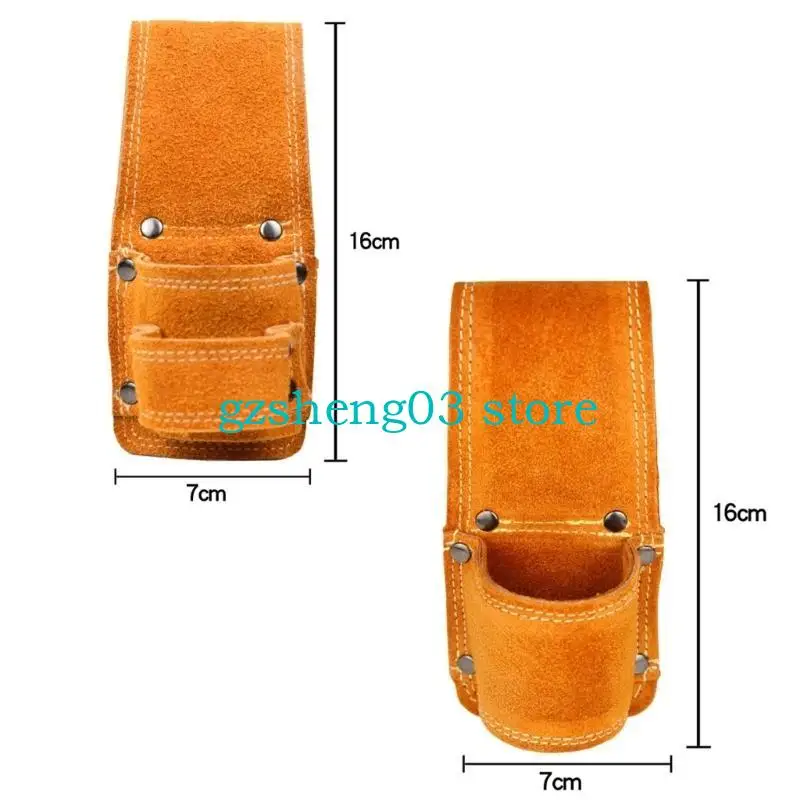 U75C PU Leather Tool Waist Bag Hammer Wrench Holder Storage Bag Multifunctional Electrician Carpentry Tool Bag