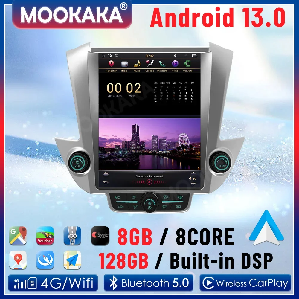 Android 13 Car Radio for GMC Yukon Chevrolet Tahoe Suburban 2015-2018 GPS Navigation Multimedia Stereo Head Unit
