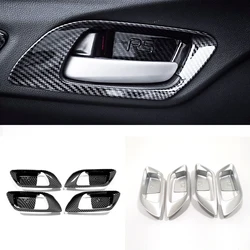 For Honda Shuttle 2015 16 17 18 2019 ABS Matte/Carbon Fibre Car Inner Door Handle Door Bowl Decorative Frame Sticker Accessories