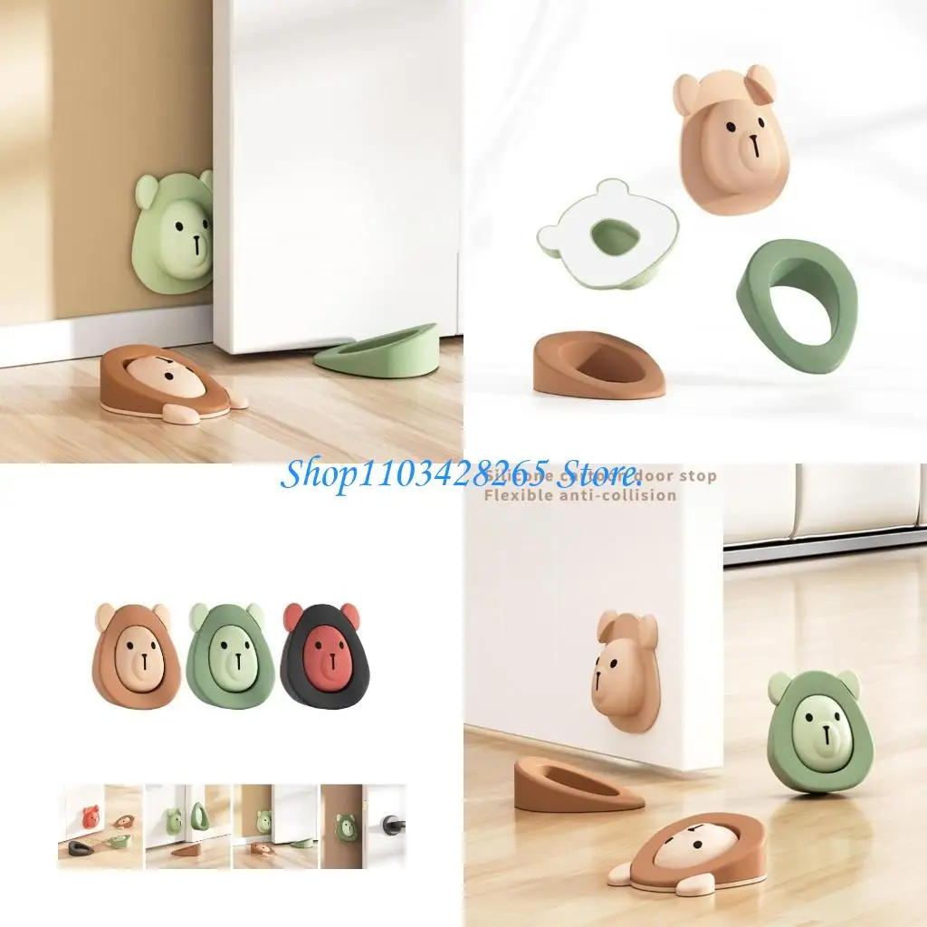 

Baby Wall Protector Decorative Door Stops Handle Bumper -Anti slip Shockproof G2TE