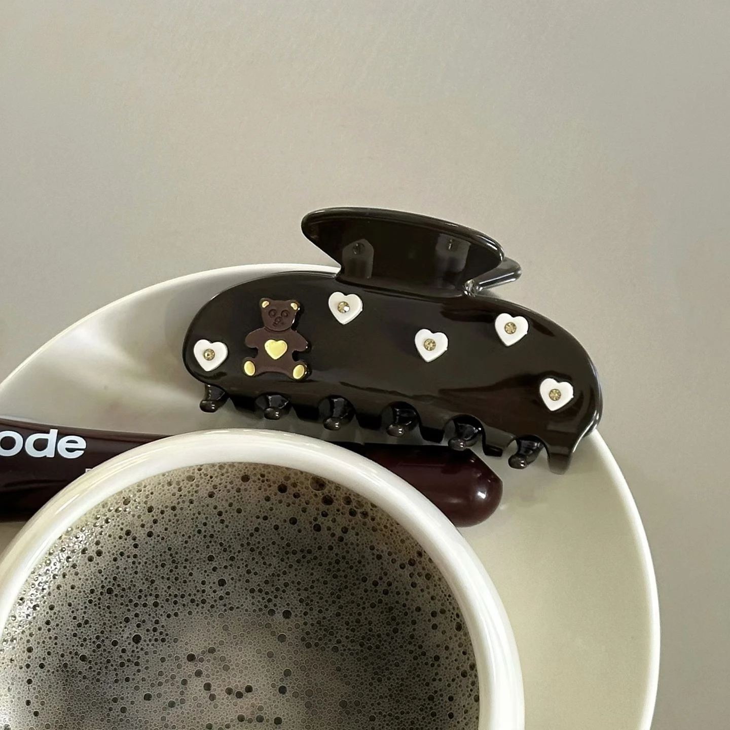 

Hot Selling Brown Color Bear Acetic Acid Grab Clip Commuter Fashion Hair Clip Vintage Hair Clip Shark Clip Women Girl Headwear