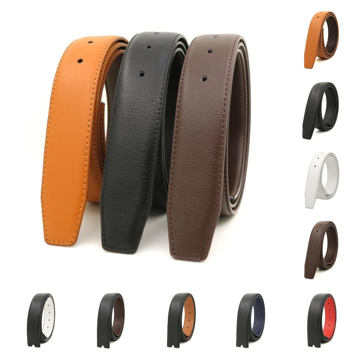 3.3CM No Buckle Belt  Men’s Women's Belts High quality