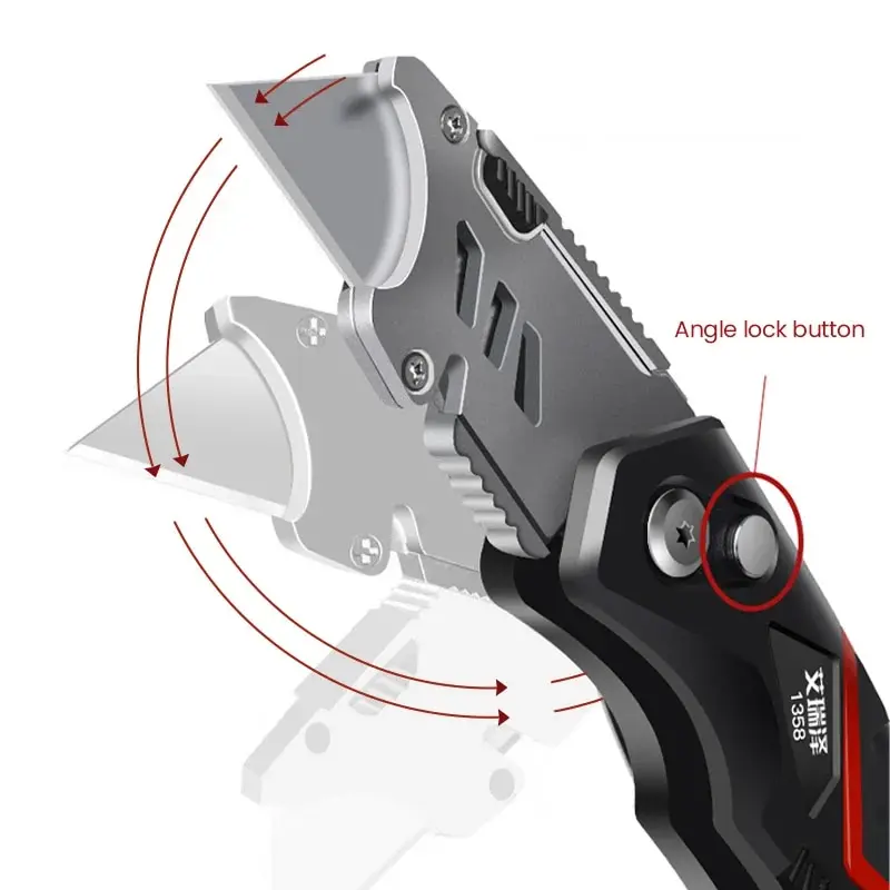 Art Knife Heavy Duty All Steel Thickened Folding Electrical Knife Cable Peeling Knife Electrical Wallpaper Knife