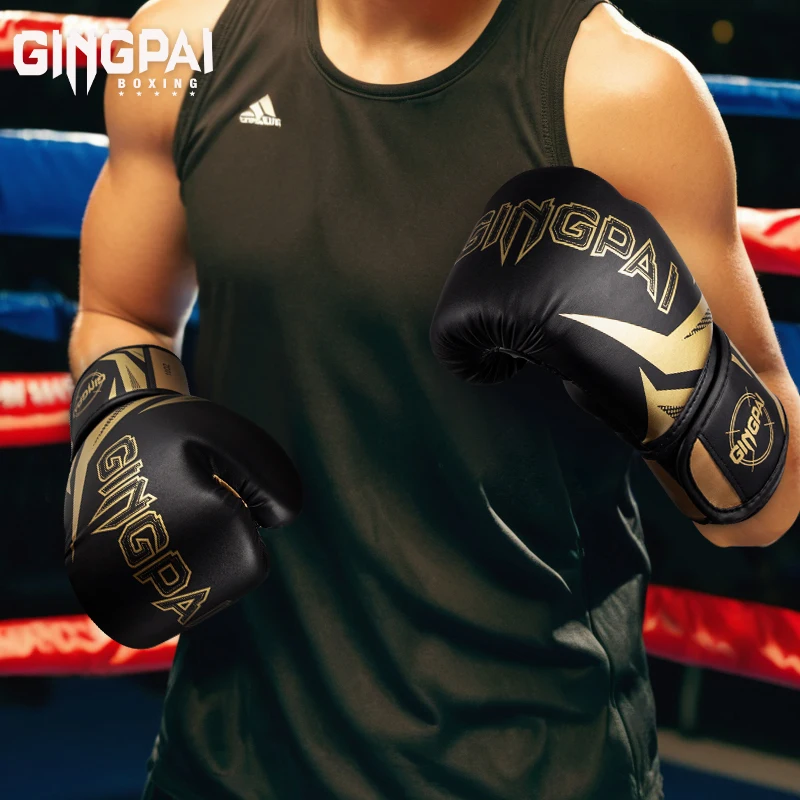 Gants De combat De haute qualité 6 8 10 12 14 16oz gants De Kick Boxing professionnels karaté Muay Thai Guantes MMA Sanda entraînement De Boxeo
