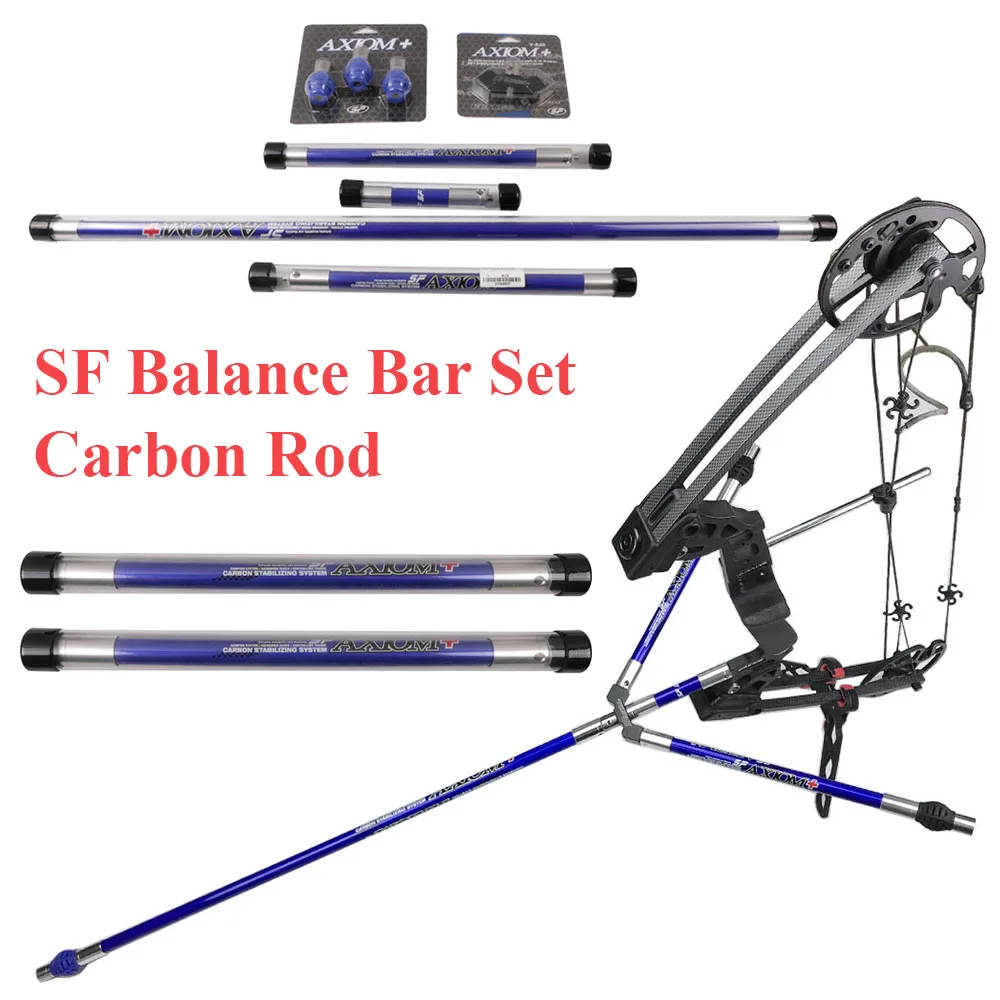 

Archery Carbon Stabilizer 30" 12" 5" Balance Bar 40° V-bar 3pcs Weight Damper Bow Competition Target Outdoor Hunting Shooting