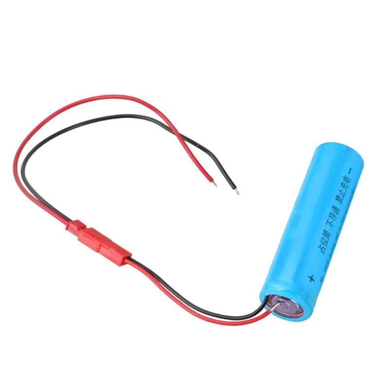 18650 Battery Placeholder 0V Dummy Battery Adapters Housing Shell JST input Cable for LED lights Small Fan