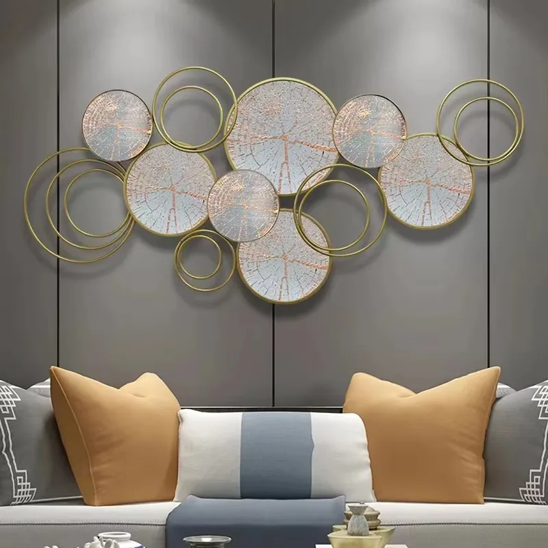 138X66cm Manufacturer Factory Price Luxury Wall Hanging Mirrored Decorative Large Gold Metal Handicraft Home Decor
