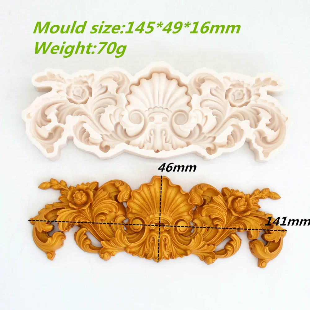 Silicone Mold Flower Relief Cake Decorating Tools For DIY Plaster Chocolate Gumpaste Fondant Mould European Style