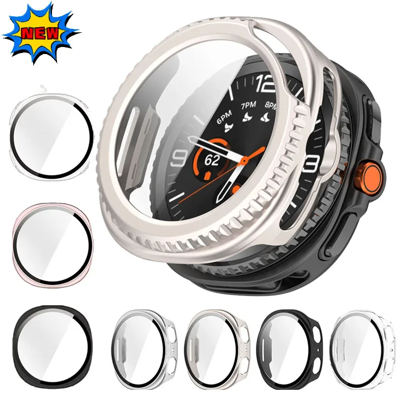 حافظة من الزجاج المقسى لساعة سامسونج جالاكسي 8 40 مللي متر 44 مللي متر 8 كلاسيكية 46 مللي متر غطاء حماية لساعة جالاكسي الترا 2025 47 مللي متر
