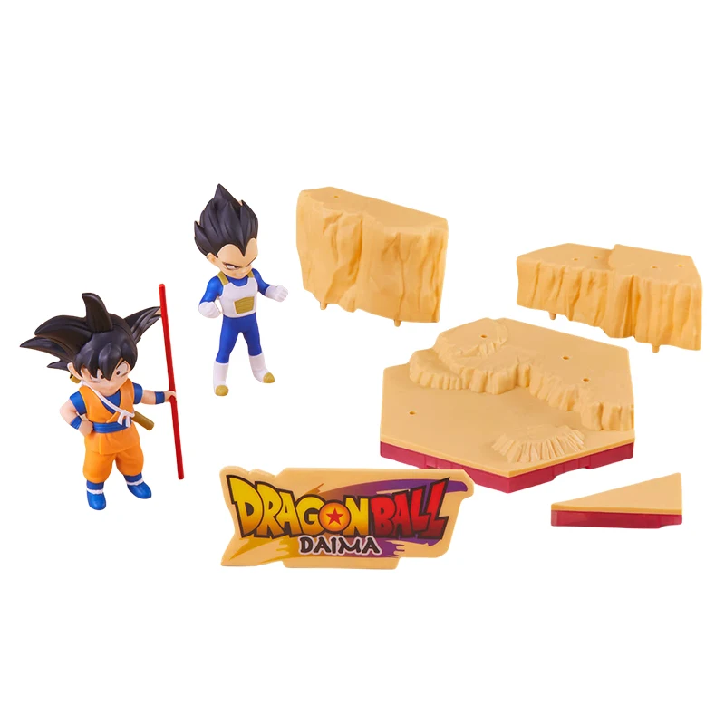 Bandai oryginalna Dragon Ball DAIMA MODEL KIT Son Goku (mini) Vegeta Piccolo Anime figurka montaż zabawka ozdoba prezent dla dzieci