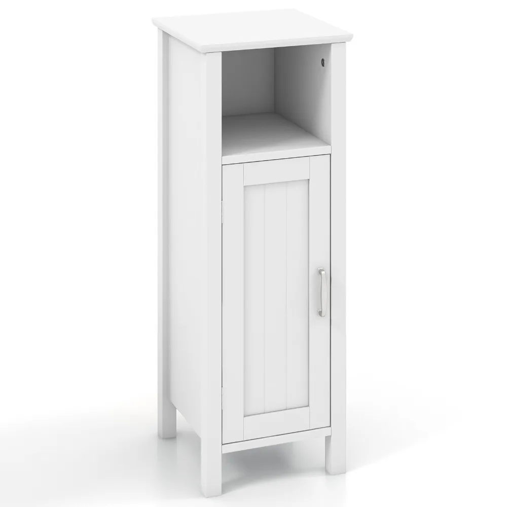 Bookcase Freestand Floor Storage Cabinet w/ Adjustable Shelf Bathroom