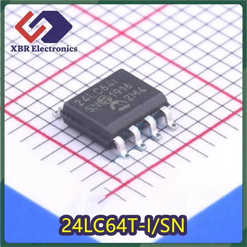 (20/50 pieces) 24LC64T-I/SN 24LC64I SOP8 24LC641 memory IC chips brand new original in stock fast shipping