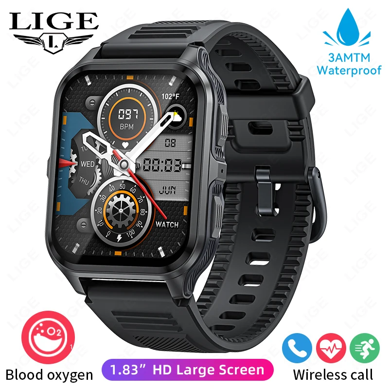 LIGE Smart Watch with 1.83-Inch Display