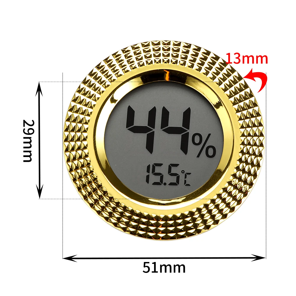 Precision Thermometer Hygrometer Cigar Accessories Portable Digital Cigar Hygrometer For Humidor Humidity Tester