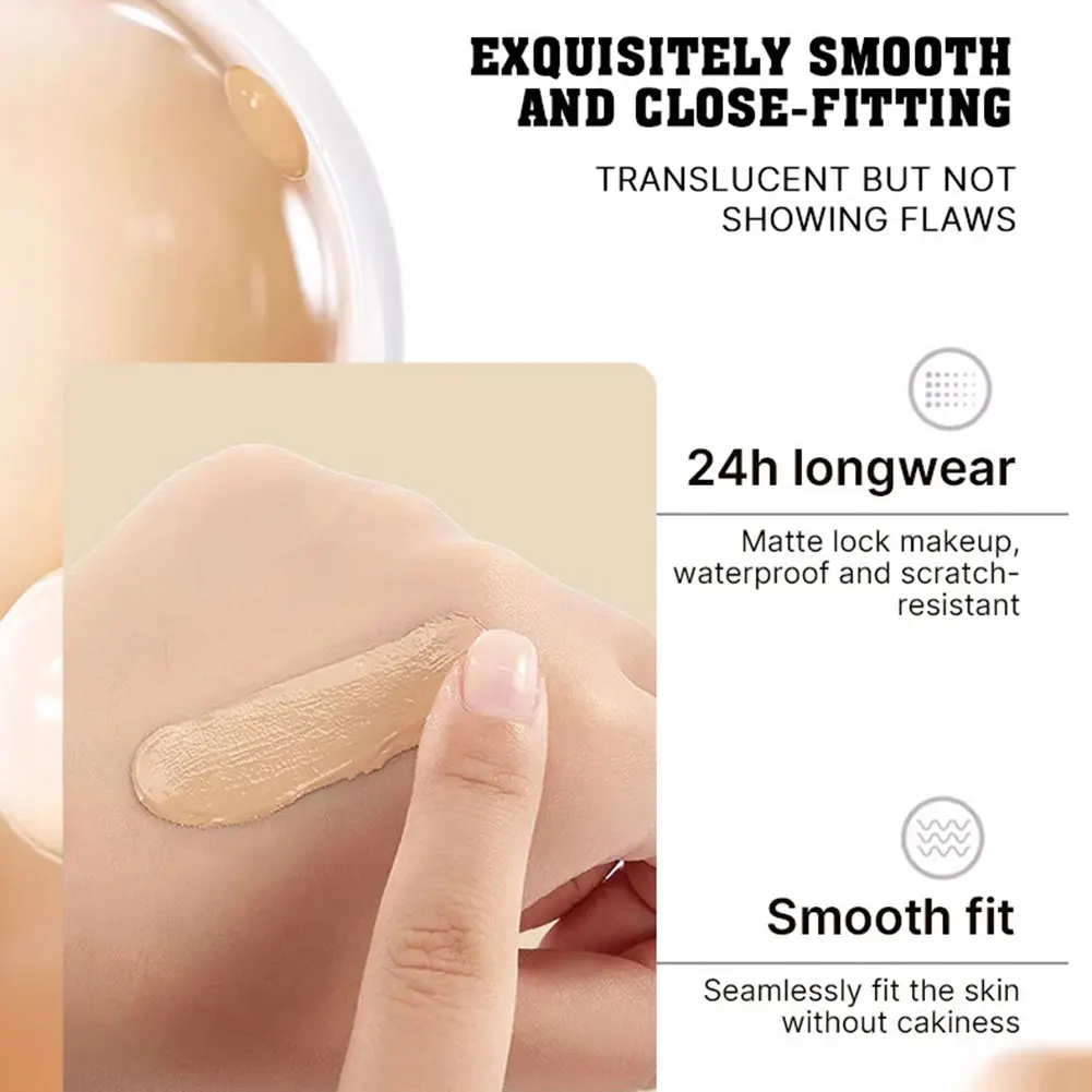 Natural-Glow Vloeibare Foundation Waterproof Tien Twintig Volledige Dekking Matte Vloeibare Foundation Oil Control Langdurige Concealer