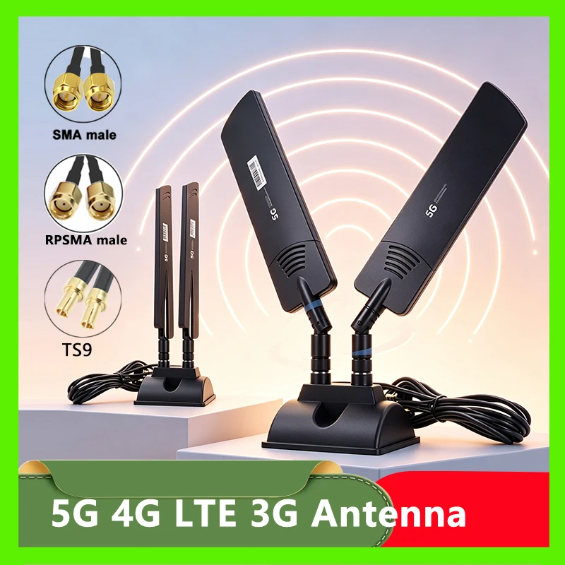 2-2pcs-cable-ts9-sma-5g-4g-lte-3g-gsm-antenna-for-cpe-router-600~6000mhz-high-gain-42dbi-omni-wifi-wireless-aerial-signal-boost