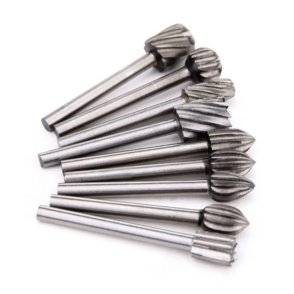 20pcs 3mm Wood Drill Bit Nozzles for Dremel Attachments HSS Stainless Steel Wood Carving Tools Set Woodworking